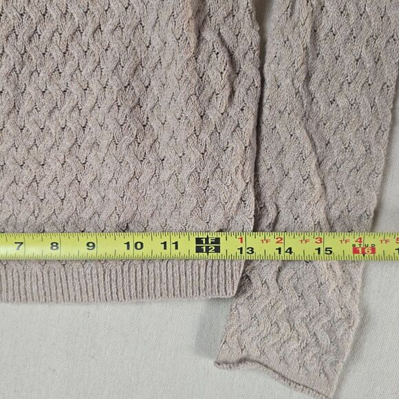 Banana Republic Small Beige V-Neck Knit Blend Sweater - Picture 7 of 16